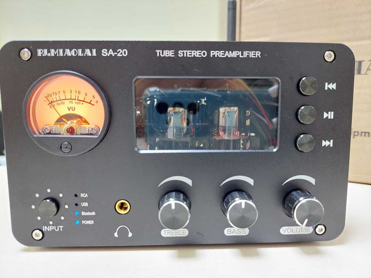 HiFi ламповий PJ MIAOLAI SA-20 PreAMP стерео підсилювач BT/USB/XLR/RCA