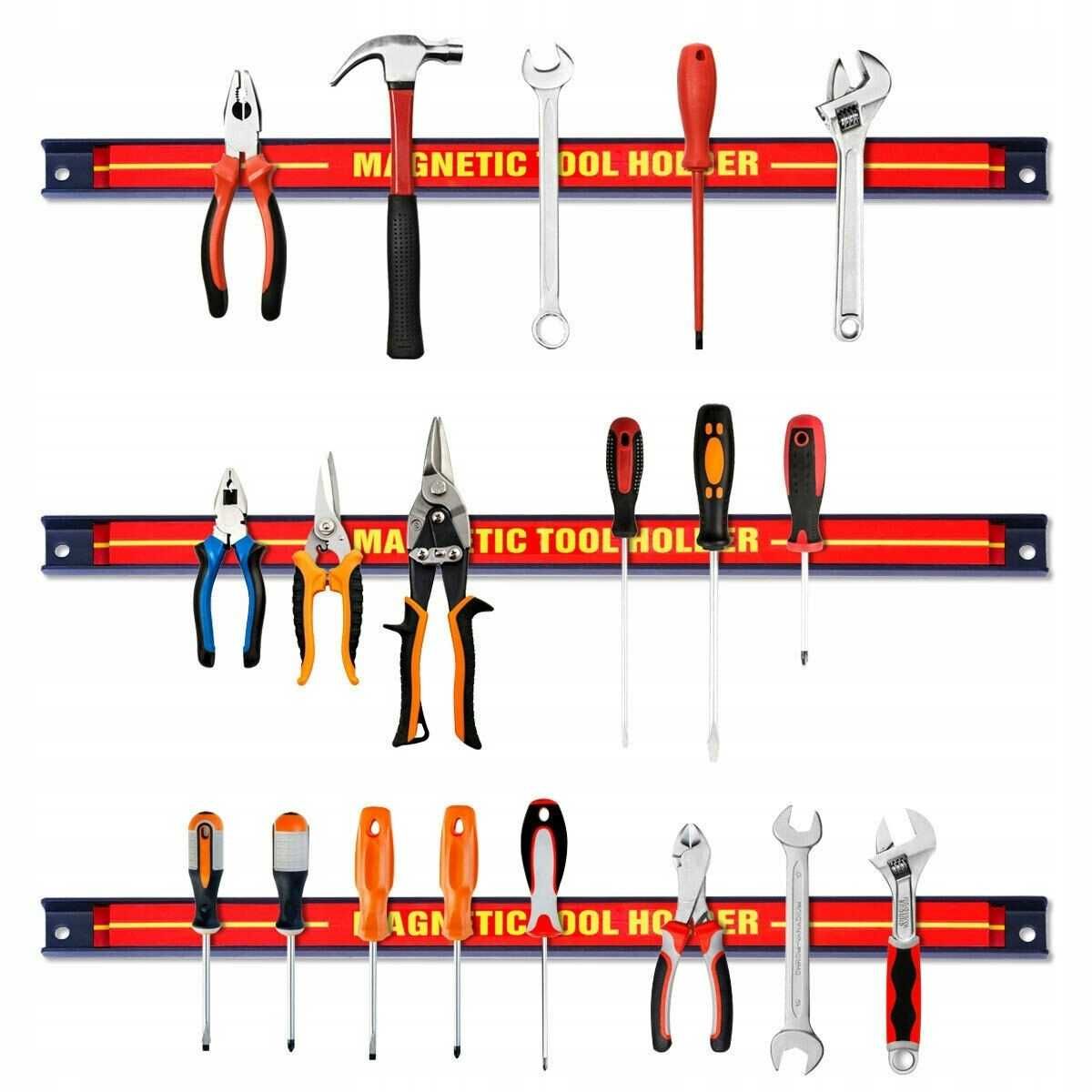 Listwa magnetyczna na narzędzia 46cm zestaw 6 sztuk Costway (148)