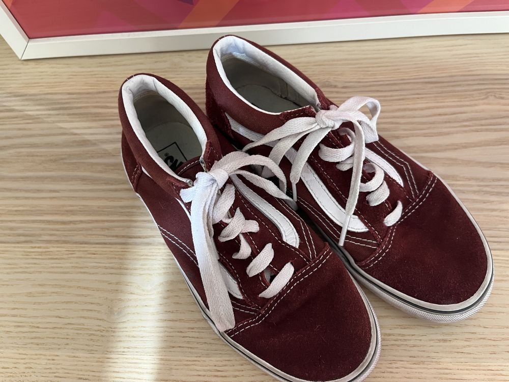 Vans bordeaux tamanho 34