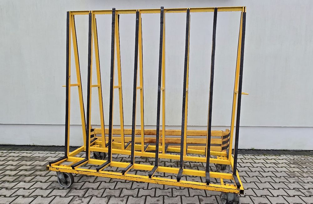 wózek Stojak Transportowy do Szkła Okien Szyb płyt itp. na kółkach