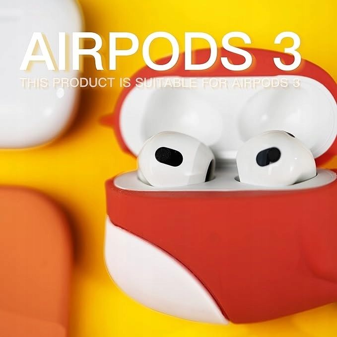 Silikonowe Etui do Airpods 3 Odporne na wstrząsy i pyłoszczelne Ptasze