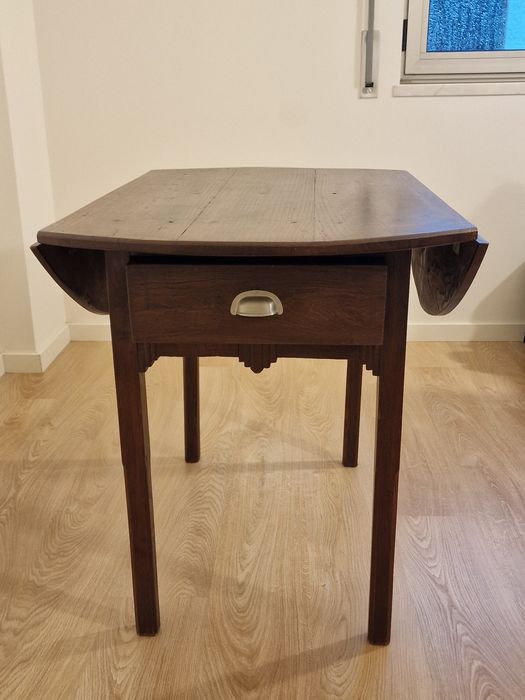 Mesa Madeira Redonda Antiga