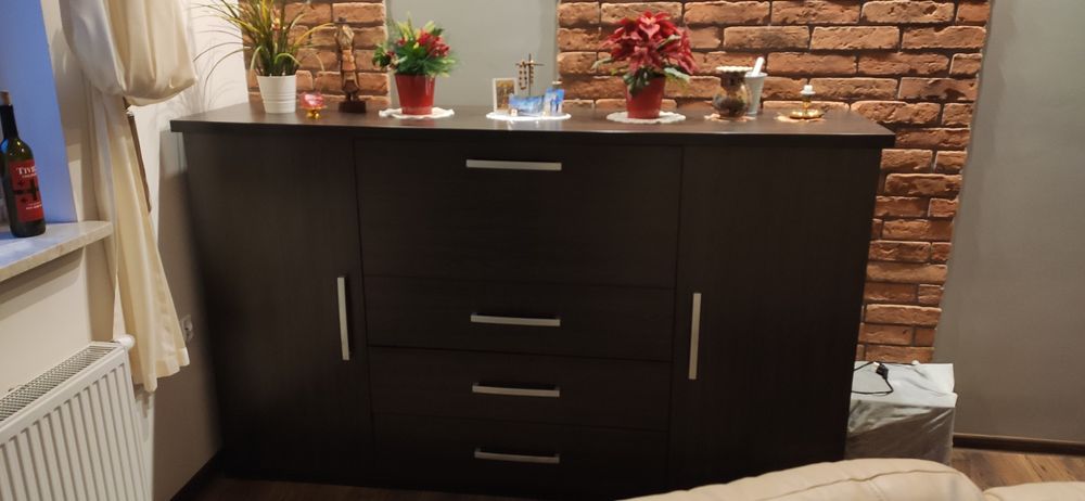 Komoda duża, solidna, wenge