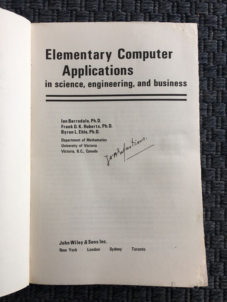 Elementary Computer Applications
