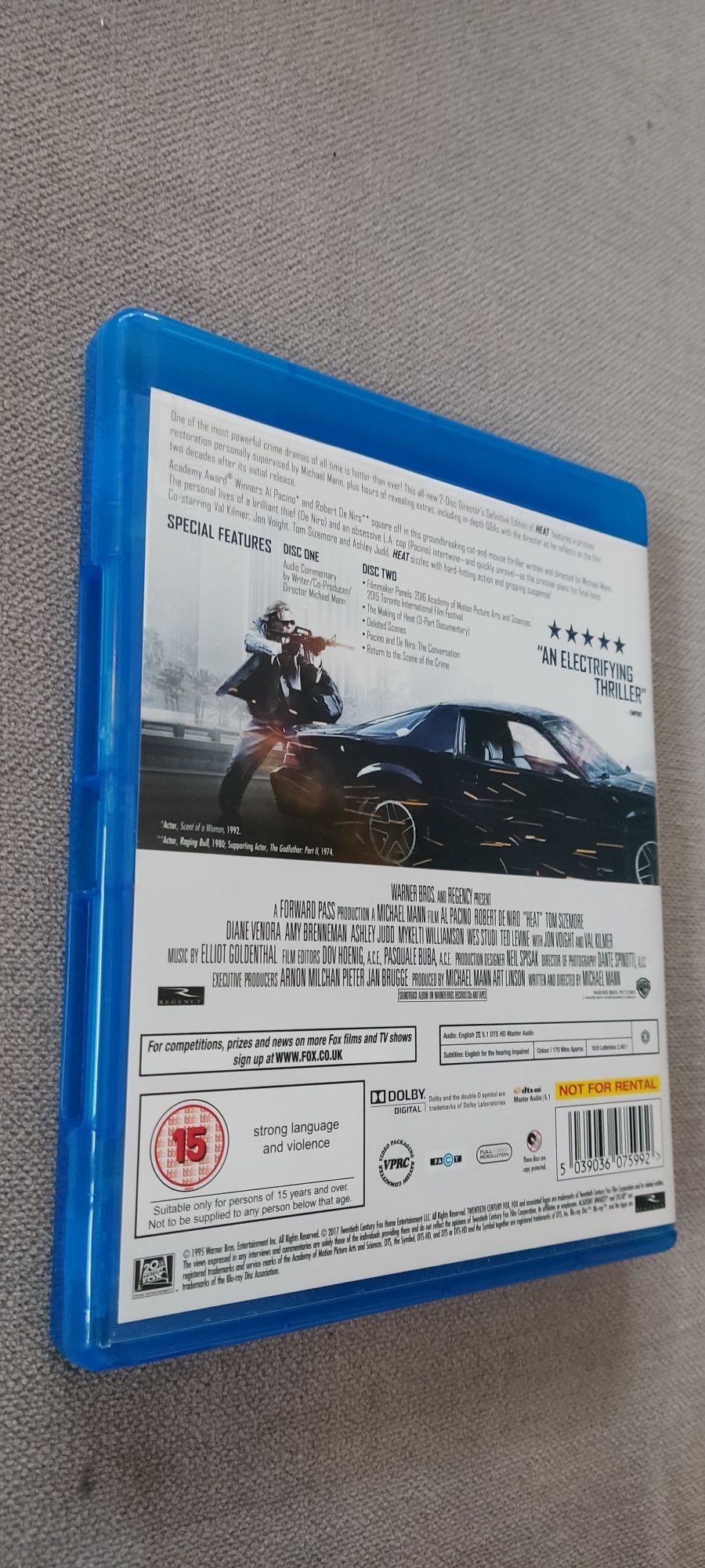 Heat Gorączka Michael Mann Pacino De Niro 2 bluray bez pl