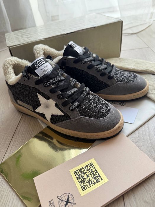 Теплые кеды GGDB (зимові кеди Golden Goose)