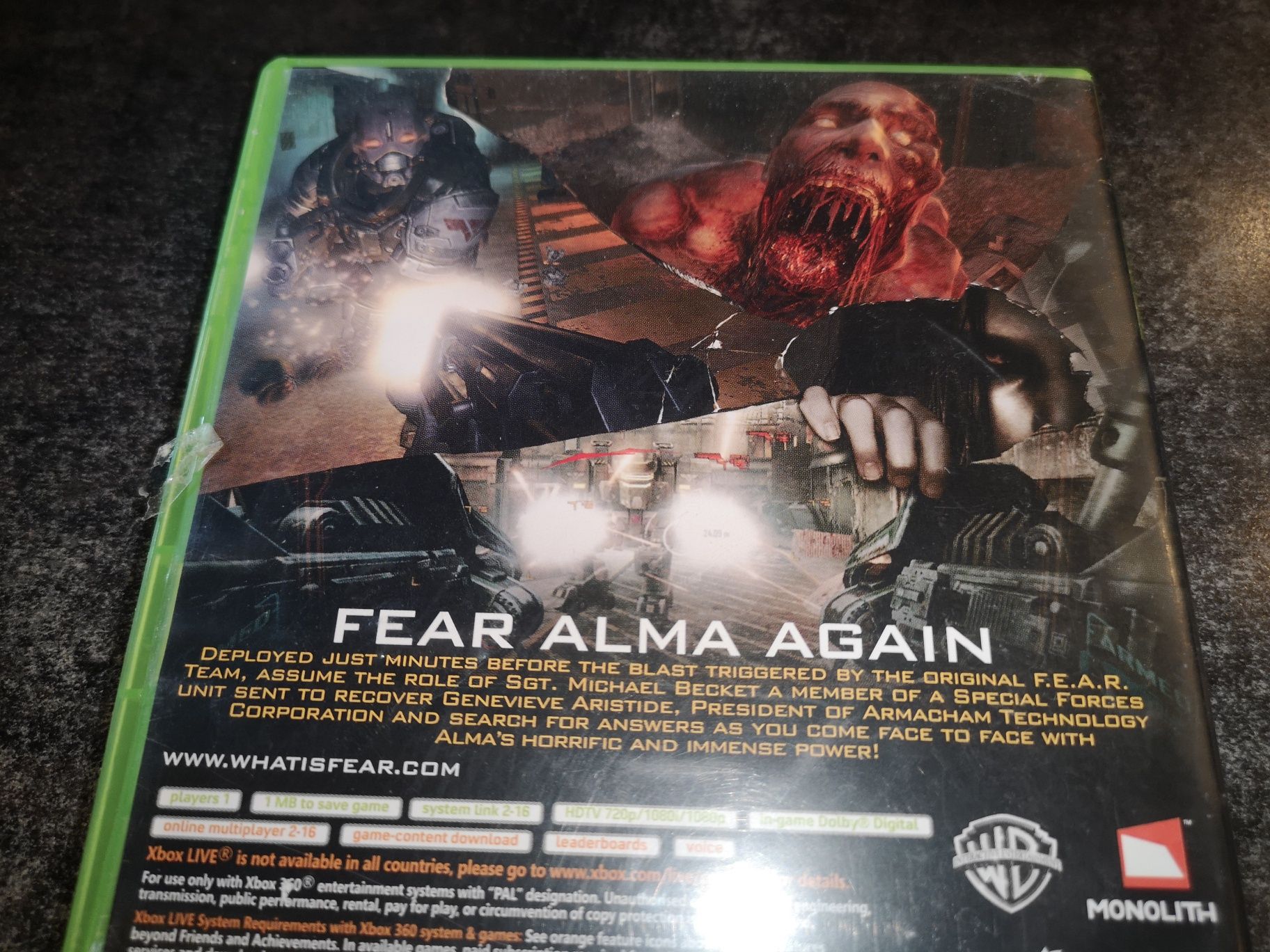 Fear 2 F.E.A.R 2 XBOX 360 gra (stan bdb) sklep Ursus
