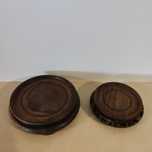 2 Suportes / bases de madeira oriental, peça chinesa - para vasos