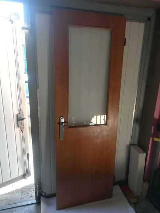 Drzwi wewnętrzne 70, drewniane, lata 90"