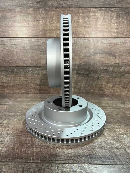 гальмівні диски R1 Concepts Carbon Geomet + колодки кераміка PowerStop