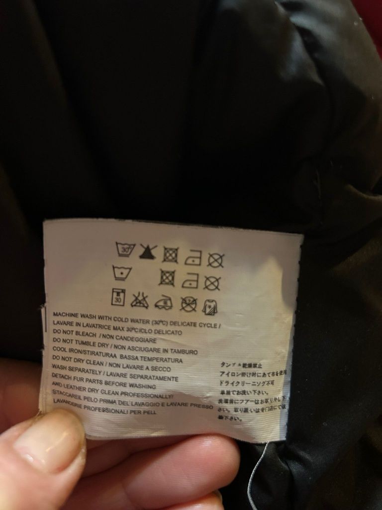 Woolrich kurtka puchowa zimowa L / M czerwona