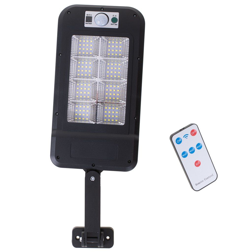 Lampa solarna latarnia uliczna 128LED + pilot