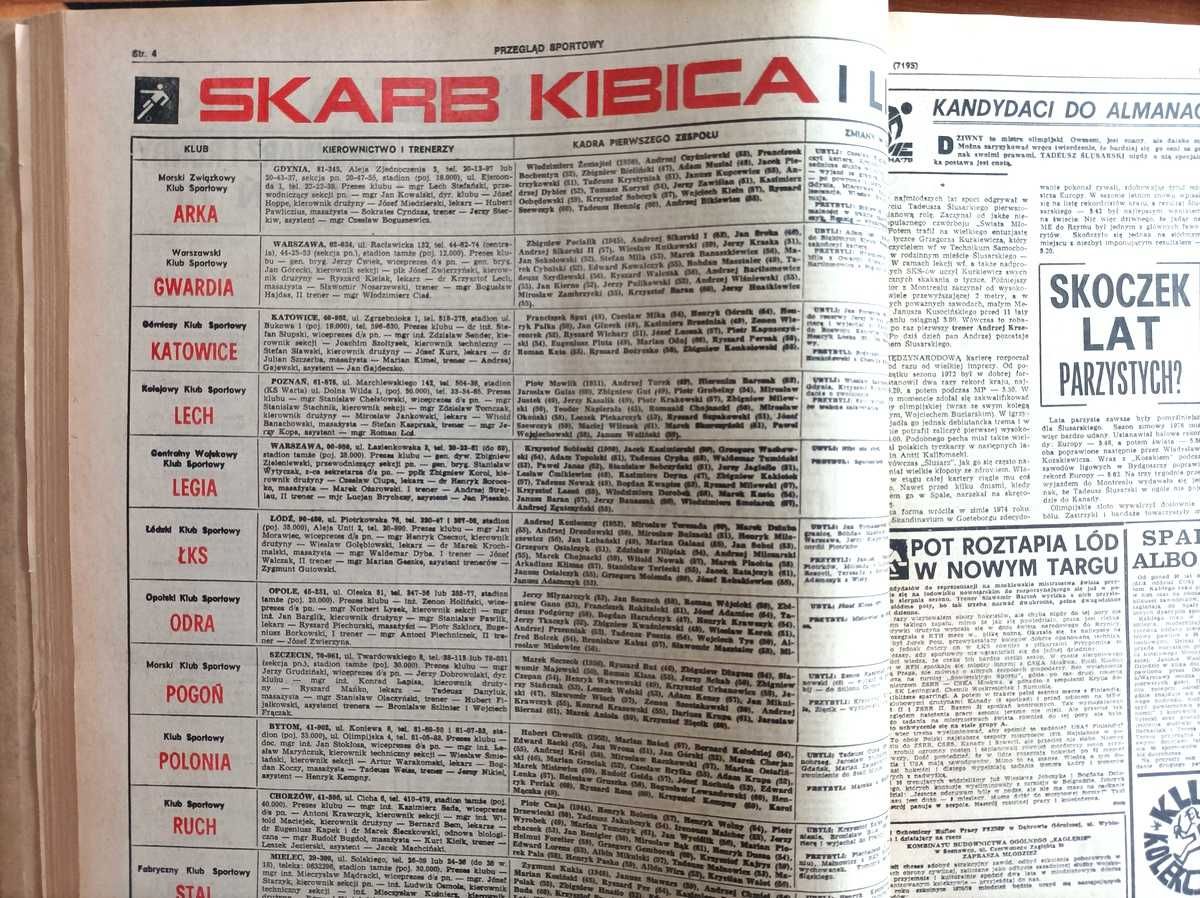Gazeta "Przegląd Sportowy" - rocznik 1978