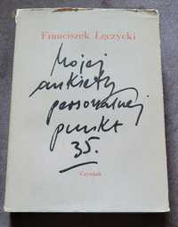 Książka " Mojej ankiety personalnej punkt 35" F. Łęczycki