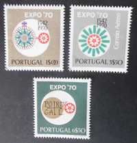 Selos Portugal 1970-Osaka Expo 70 Completo Novos s/ marca charneira