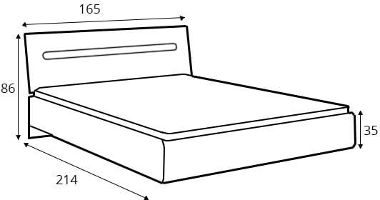Łóżko Azteca 160x200
