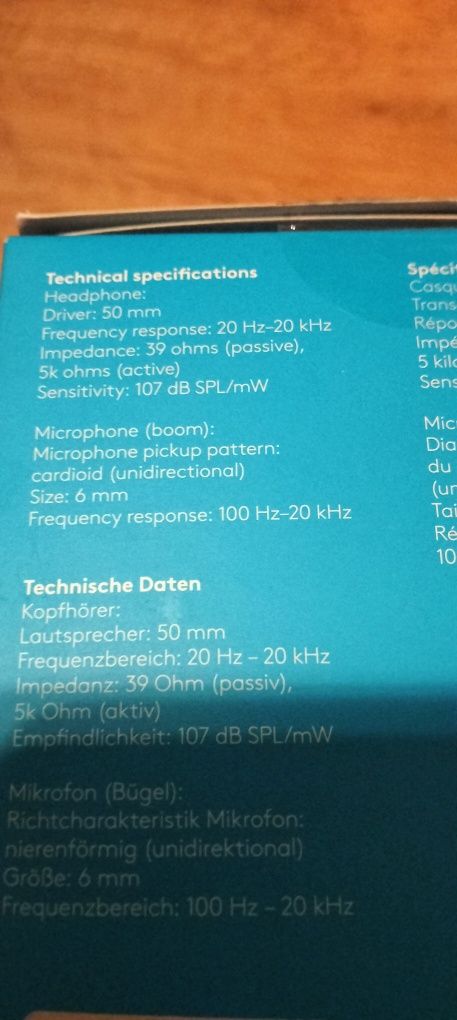 Słuchawki Logitech G332