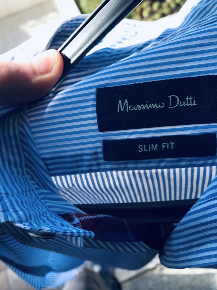 Camisas homem slim fit sacoor e massimodutti tamanho S