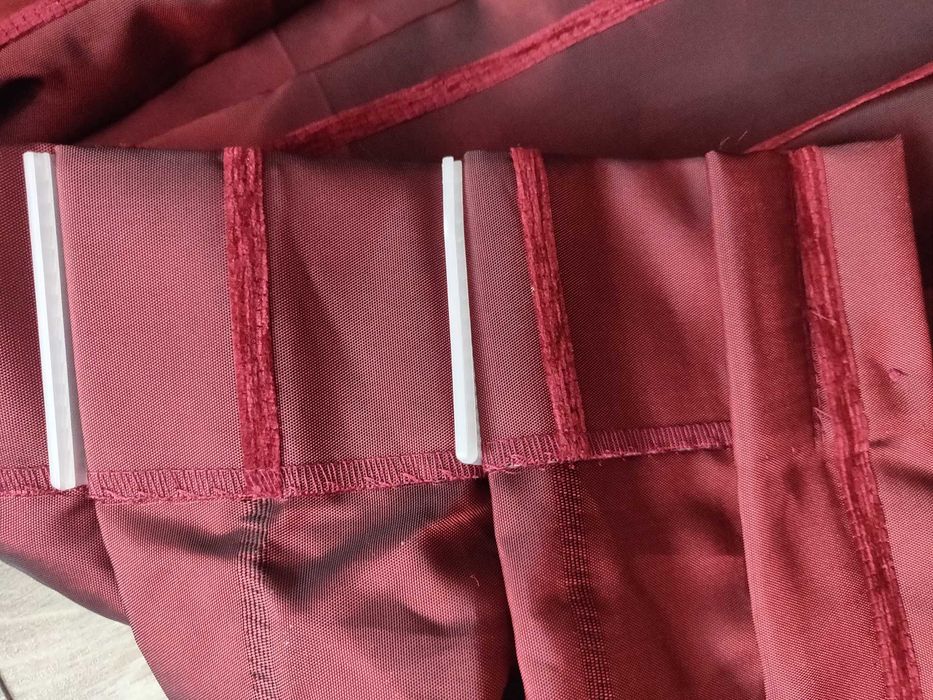 Комплект штор цвет хамелеон черно- бордовый, 3 шторы, супер качество