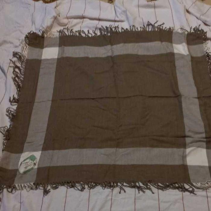 Старовинна бабська хустка обпиначка з френдзелями, 1974р. 98*98