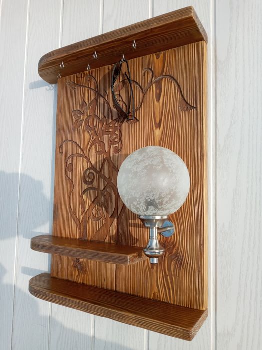 Ключница из дерева ручная работа.