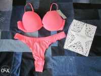 Conjunto lingerie soutien+tanga promise summer luxury