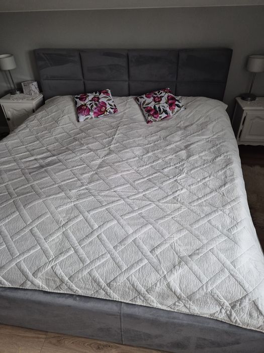 Narzuta ecru na lozko 180x200 100 % bawełna Polska produkcja okazja