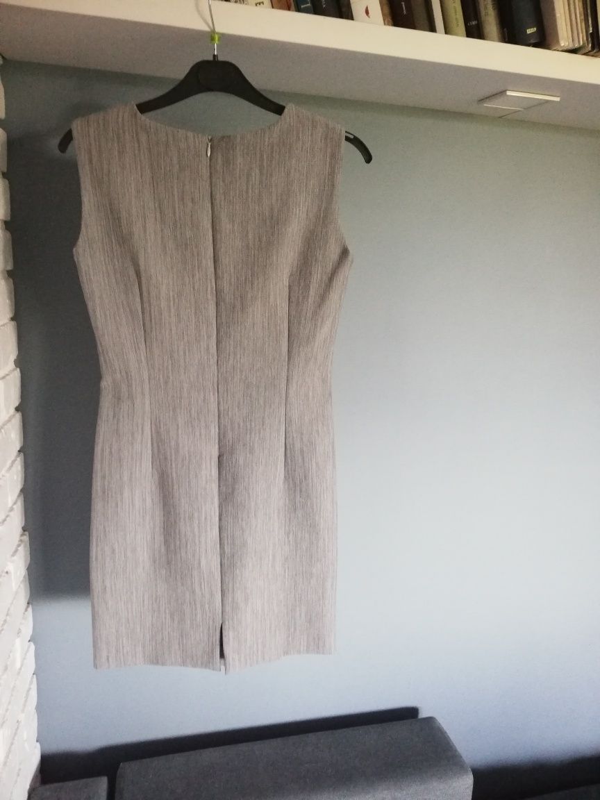 Komplet sukienka+długi żakiet r. 36