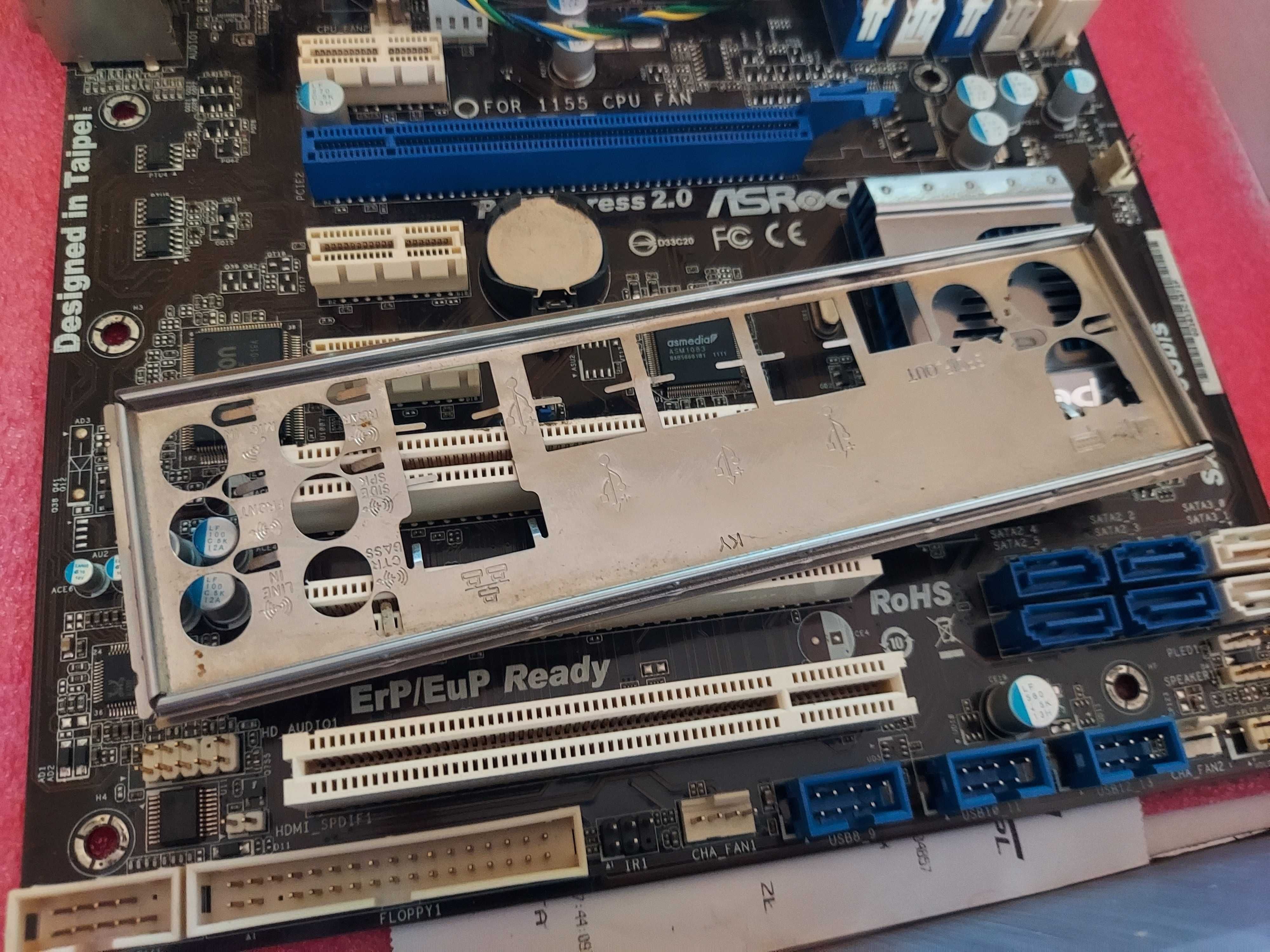 Płyta główna Asrock P67 + Procesor Intel i5 2500k + 8GB ram DDR3