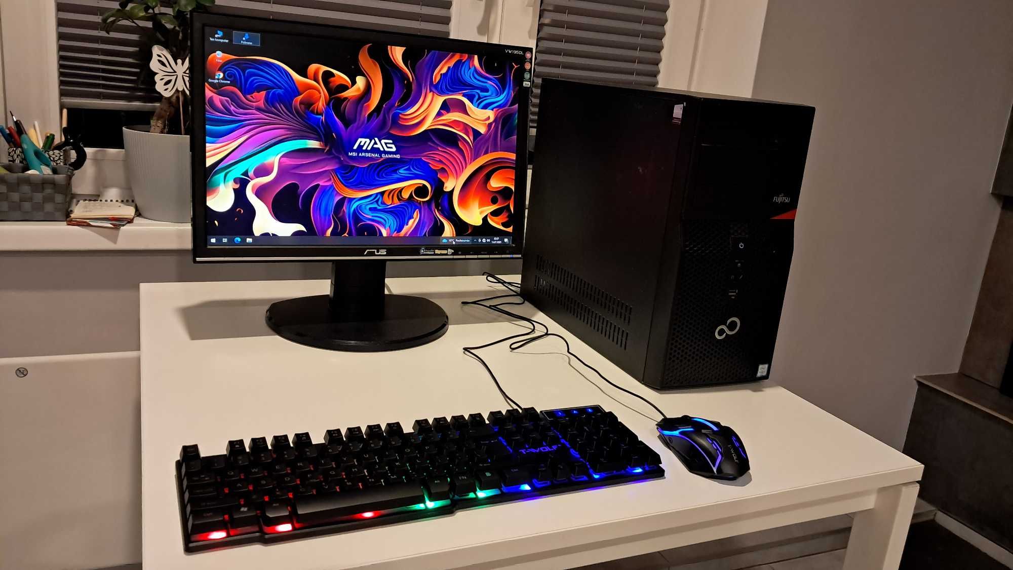 Zestaw Do Gier i3 6100 4x3.7Ghz/Grafika-4GB/WiFi/8GB-ddr4/SSD/Monitor