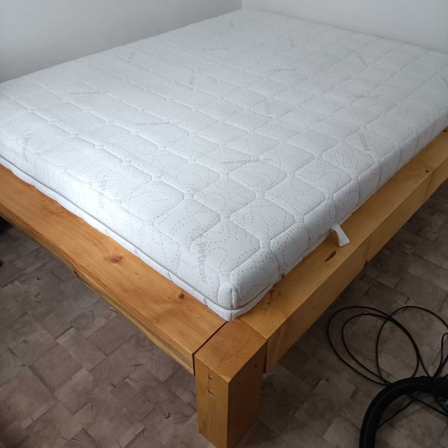Łóżko sypialniane z bali 160x200