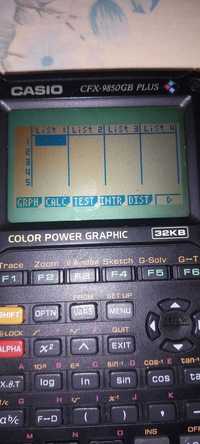 calculadora gráfica cientifica Colorida Casio CFX-9850GB Plus 32kb