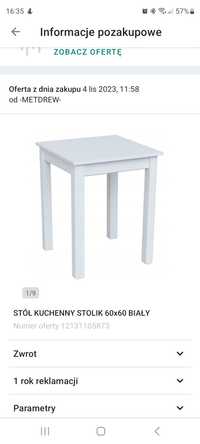 Stol kuchenny 60×60