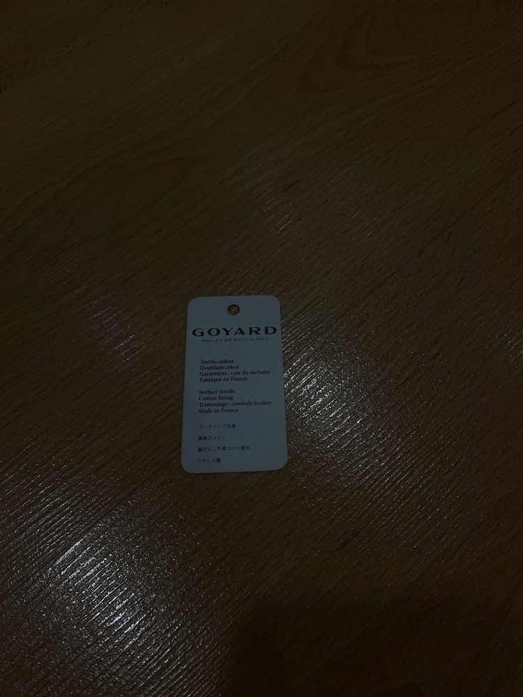 Carteira da Goyard de cor cinzenta