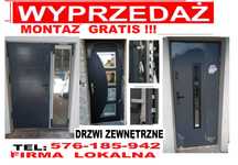 Drzwi  Zewnętrzne -wejściowe z MONTAŻEM drewniane i metalowe