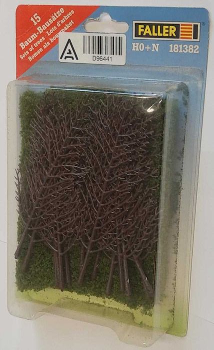 Drzewka drzewa do samodzielnego montażu 15cm Faller 181382 opak 15 szt