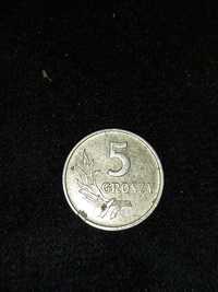5 groszy z 1958r. bez znaku mennicy