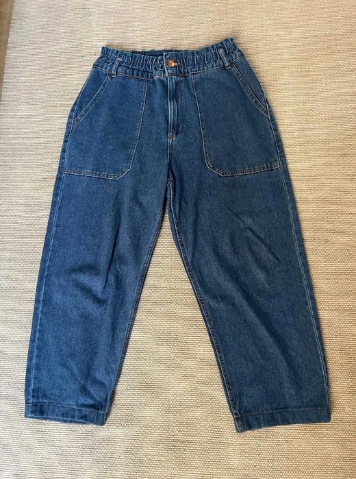 Calças de Ganga Lefties -Cor escura | Cintura Elástica