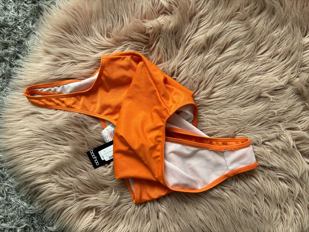 Nowy jednoczęściowy strój kąpielowy pomarańczowy na jedno ramię