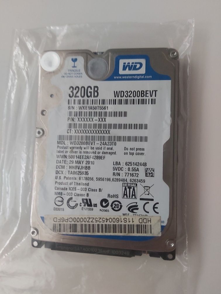 Жесткий диск для ноутбука 320 Гб gb HDD