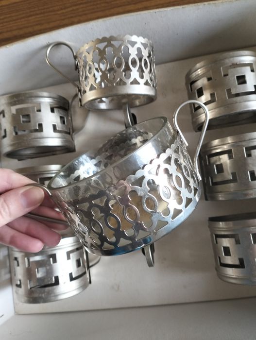 Nakładki PRL na szklanki