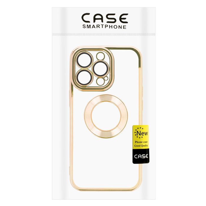 Beauty Clear Case do Iphone 14 Pro złoty