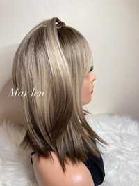 Peruka blond ombre odrost perucci krotka