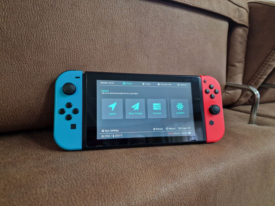 Nintendo switch azul e vermelha