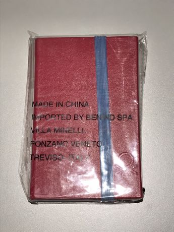 Benetton - Caderno de notas com elástico - NOVO