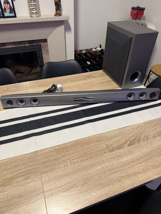 Barra de som com woofer