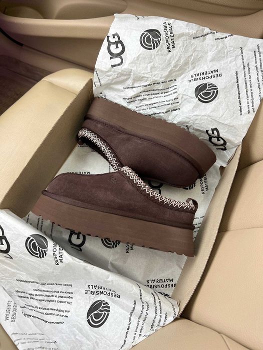 Жіночі зимові уггі Ugg Tasman Platform Brown (коричневі) ALL22718