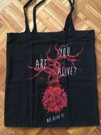 Saco pano tote bag oficial festival Alive 2015 oferta pin 2010