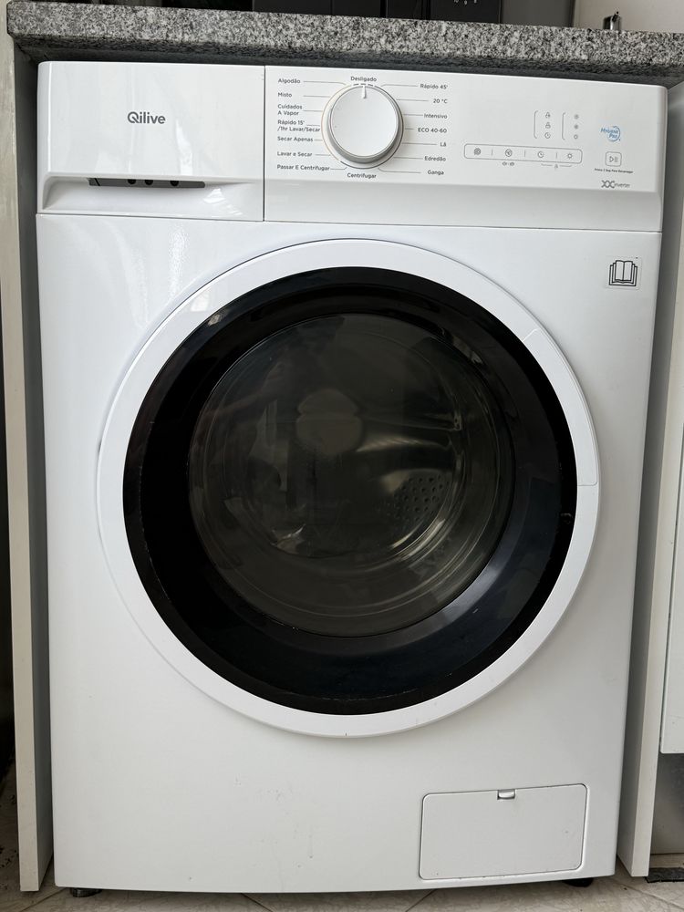 Máquina Lavar E Secar Roupa Qilive Q.6246 Lava 8kg Seca 5kg