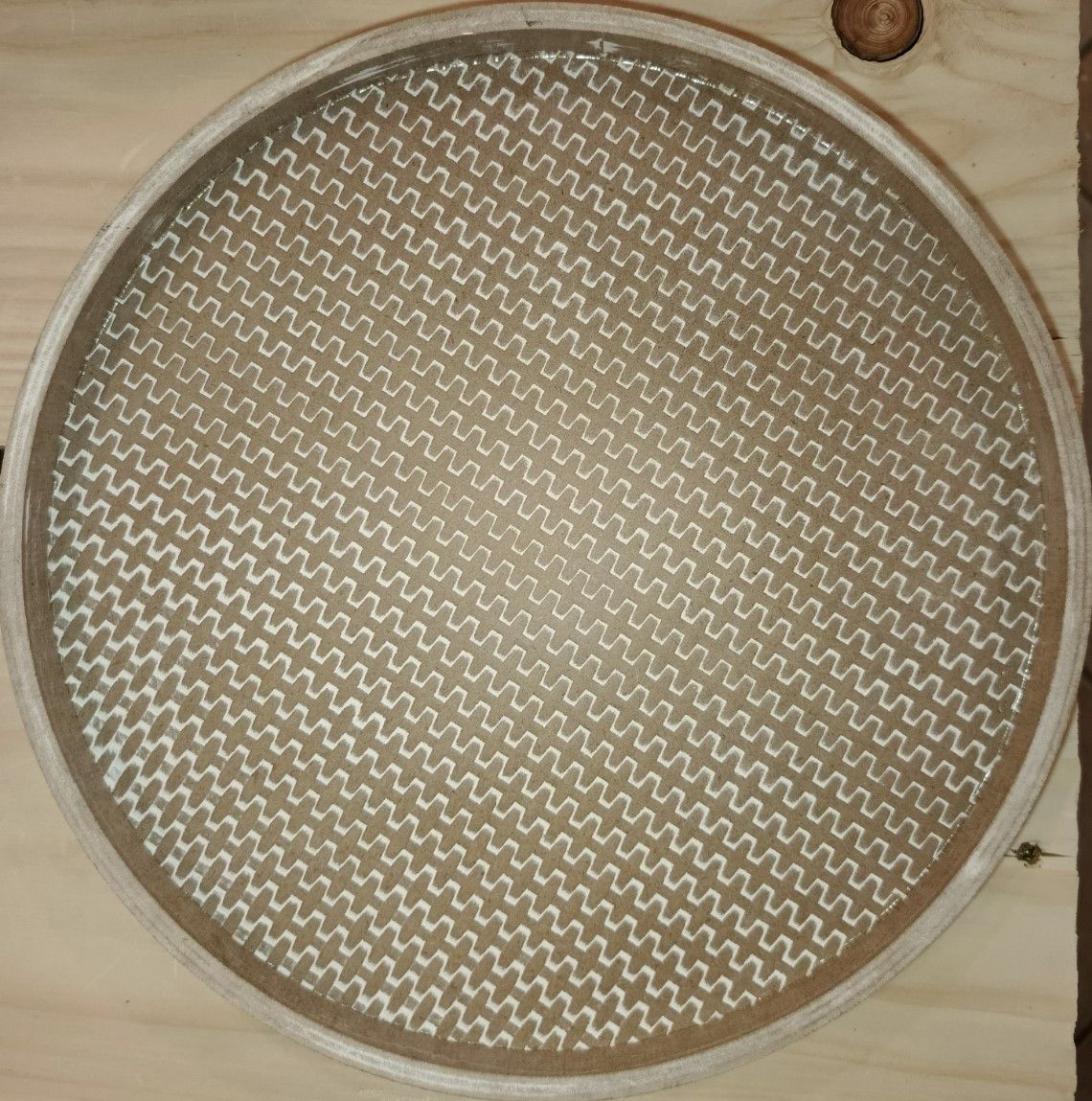 Hanobe Okrągła Dekoracyjna Taca Na Kawę  30Dł. X 30Szer. X 2,8Wys. Cm